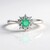 Anello in argento con Smeraldo Colombiano