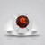 Anello in argento con Citrino Madeira (Pallanova)