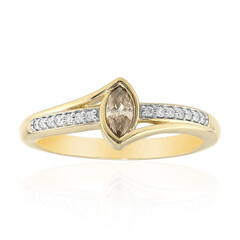 Anello in oro con Diamante Cognac d'Argyle I3 (Mark Tremonti)