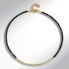 Collana in argento con Smeraldo Zambia