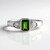 Anello in argento con Diopside Russo