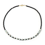 Kiwi Jasper Silver Necklace (Riya)