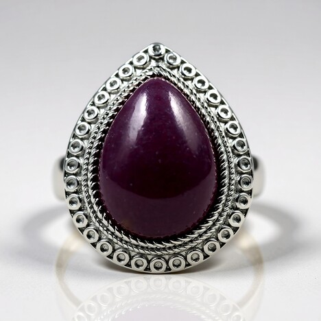 Anello in argento con Lepidolite