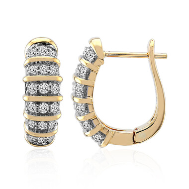 SI1 (G) Brillant-Goldohrringe (Annette)