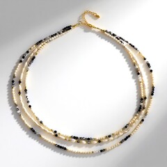 Collier en argent et Quartz rutile noir (Riya)