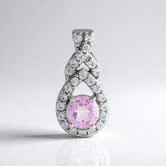 Ciondolo in argento con Kunzite