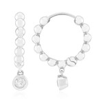 Zirkon-Silberohrringe