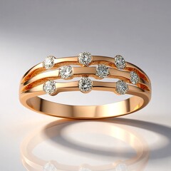 Anello in oro con Diamante Rose de France SI1 di Argyle (Annette)