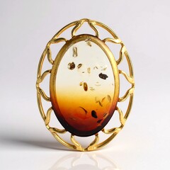 Ciondolo in argento con Ambra Sunrise Baltica
