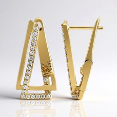 Orecchini in argento con Diamante I1 (G)