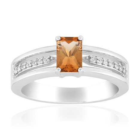 Zilveren ring met een Tepetate topaas