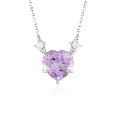 Collana in argento con Ametista Rose de France