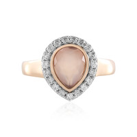 Anello in argento con Calcedonio Rosa