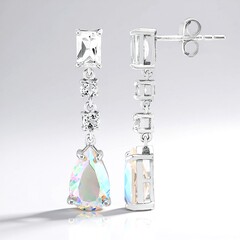 Orecchini in argento con Quarzo Moonlight
