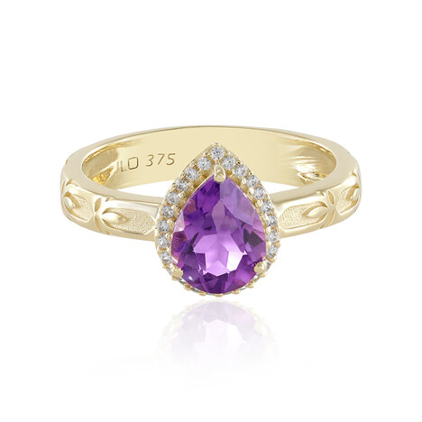 Sibirischer Amethyst-Goldring