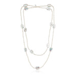 White Freshwater Pearl Silver Necklace (TPC)