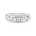 Zilveren ring met zirkonen