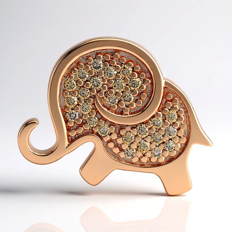 Pendentif en or et Diamant rose de France SI1 d'Argyle  (Annette)