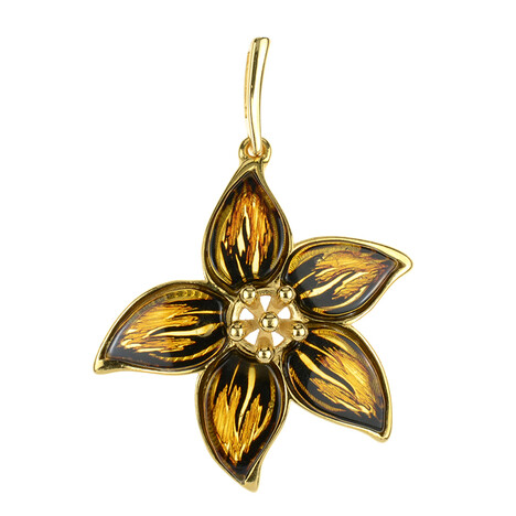 Ciondolo in argento con Ambra Baltica (dagen)