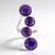 Anello in argento con Charoite