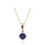 Collana in oro con Tanzanite AAA