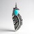 Ciondolo in argento con Turchese Kingman Mohave Blu (Jones Lee)