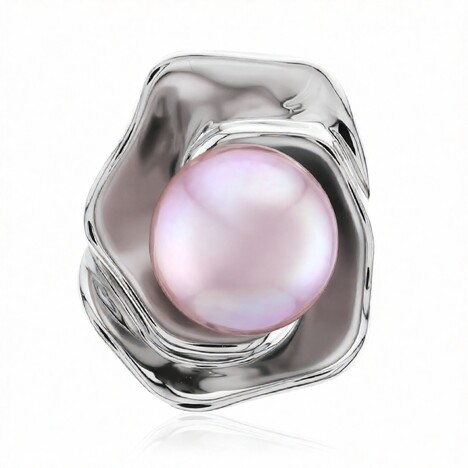 Purpurfarbene Ming-Perlen-Silberanhänger (TPC)