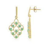 Orecchini in argento con Smeraldo Russo