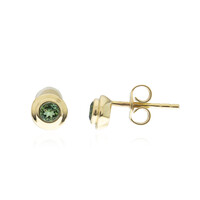 Pendientes en oro con Turmalina verde de Brasil (CUSTODANA)