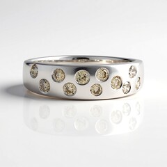 Anello in argento con Diamante Cioccolato I2