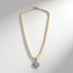 Collana in argento con Topazio Blu Cielo