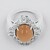 Anello in argento con Pietra di Luna Arancione