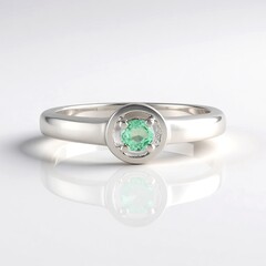 Anello in argento con Smeraldo Etiope
