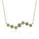 Himmelblauer VS1 Brillant-Goldcollier