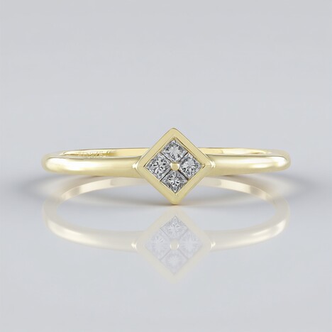 Anello in oro con Diamante SI2 (H)