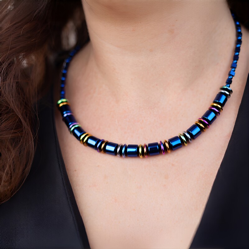 Collana in argento con Ematite Mistica