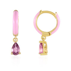 Orecchini in argento con Topazio Rosa