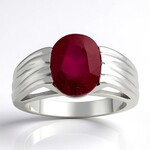 Anello in argento con Rubino Mozambico (de Melo Essence)