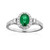 14K AAA Zambian Emerald Gold Ring (CIRARI)