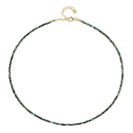 Sambia-Smaragd-Silberhalskette