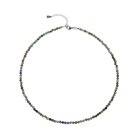 Ruby Fuchsite Silver Necklace