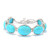 Zilveren armband met een Blauwe Kingman Mohave Turkoois (Dallas Prince Designs)