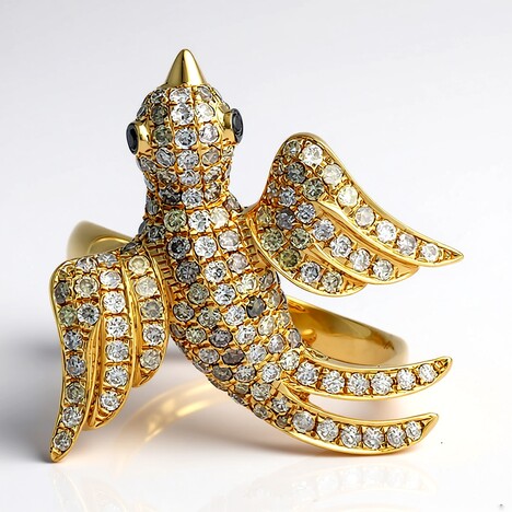 Anello in oro con Diamante Fancy SI2 (CIRARI)