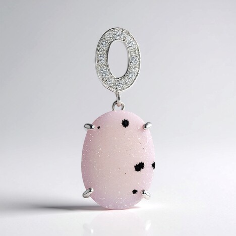 Ciondolo in argento con Agata Glitter