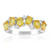 Zilveren ring met Gele Ceylon saffieren