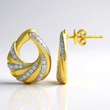 Orecchini in oro con Diamante SI1 (G) (Annette)
