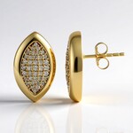 Orecchini in oro con Diamante I1 (H) (de Melo Gold)