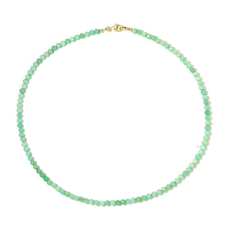 Collier en argent et Chrysoprase