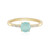 Aqua Chalcedony Silver Ring