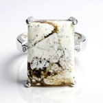 Anello in argento con Magnesite
